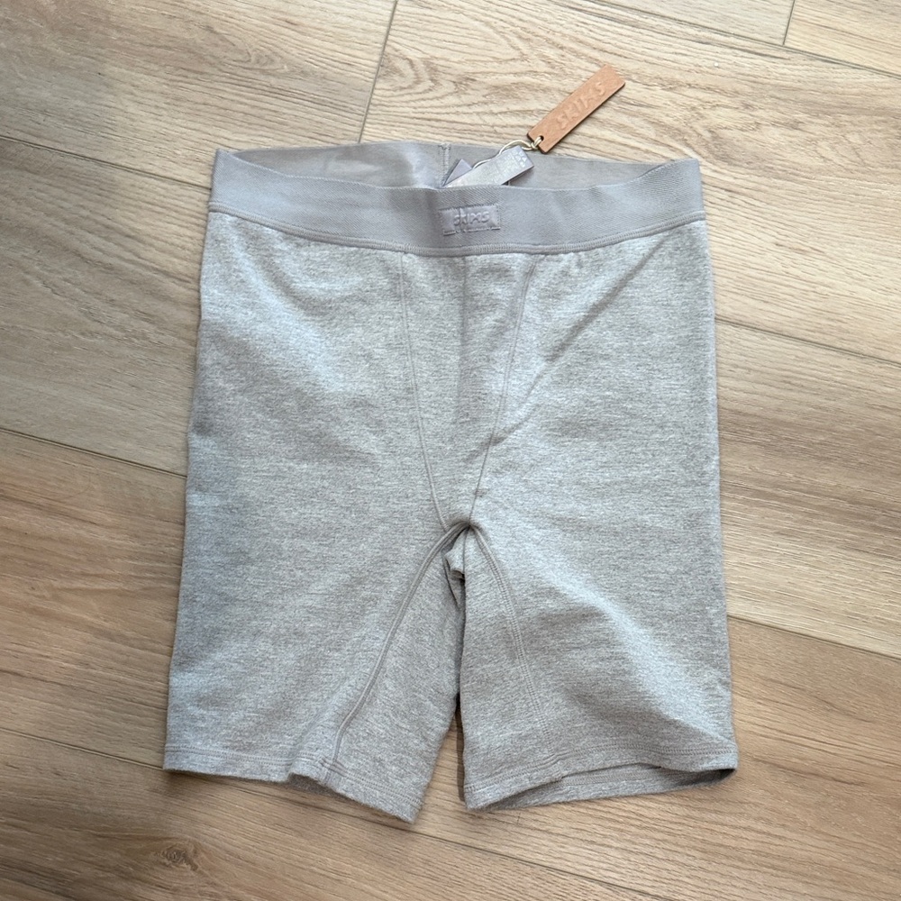 SKIMS Gray Biker Shorts